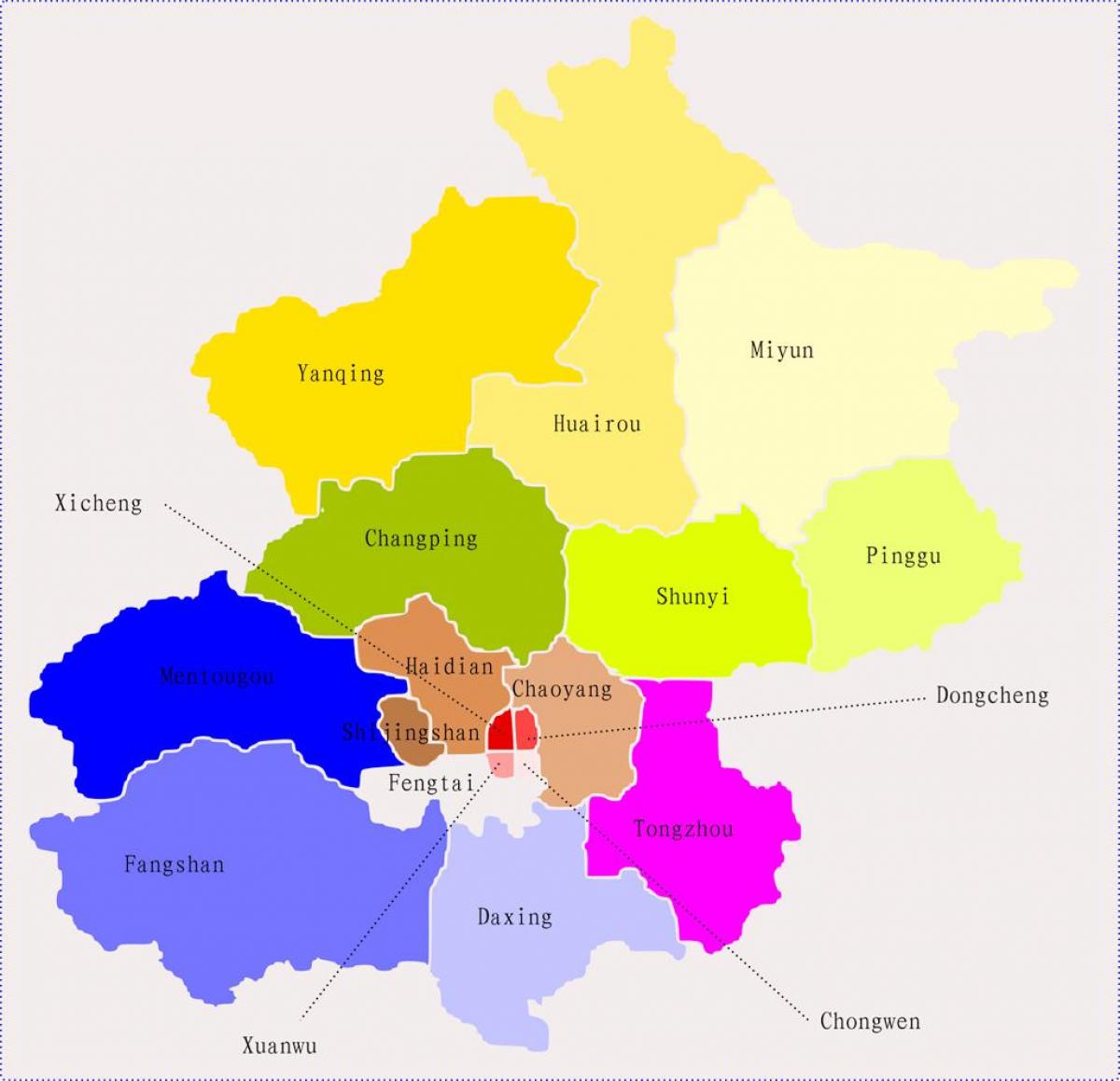 Пекинг Кина мапа