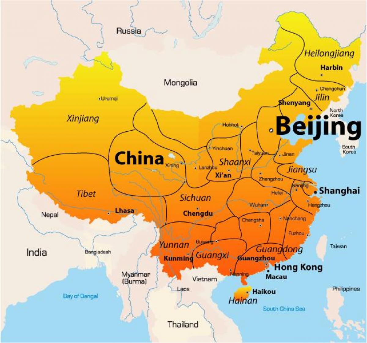 Пекинг на мапата