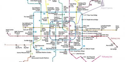 Карта на baidu мапата Пекинг