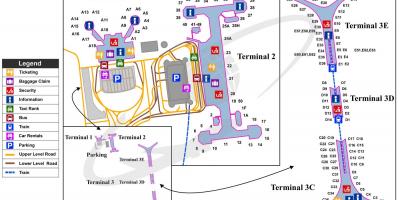 Пекинг меѓународниот аеродром терминал 3 мапа