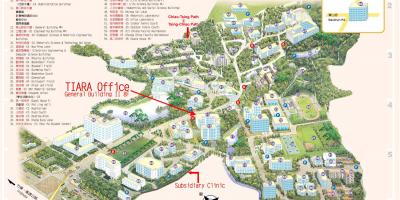 Tsinghua универзитетски кампус мапа