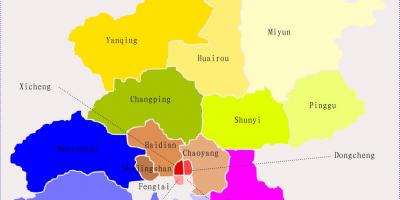 Карта на Кина покажува Пекинг