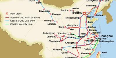 Шангај куршум воз мапа