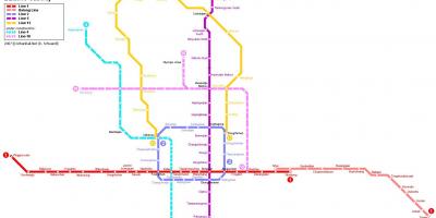 Карта на Пекинг подземен град