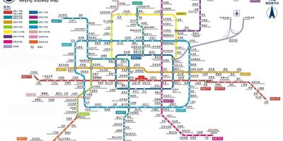 Пекинг метрото мапа
