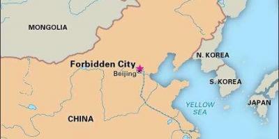 Забранетиот град во Кина мапа