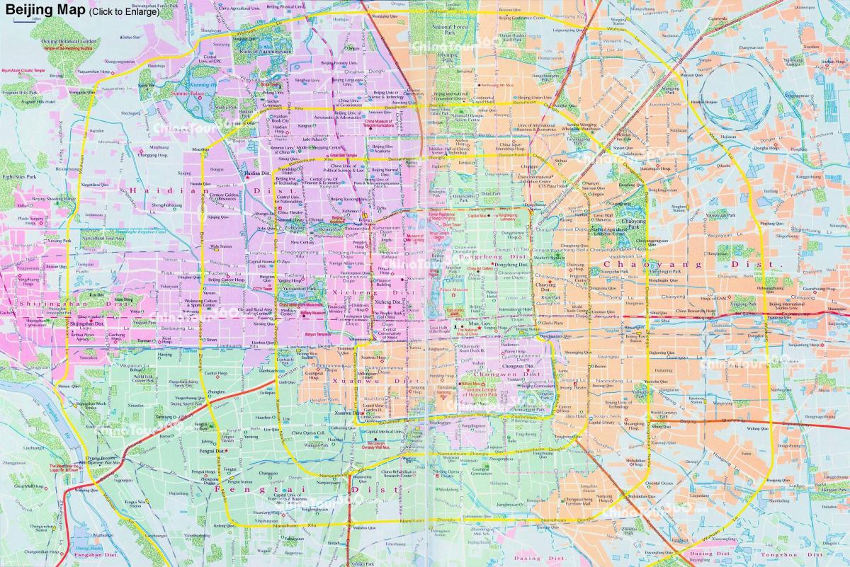 карта на Пекинг мапата стан