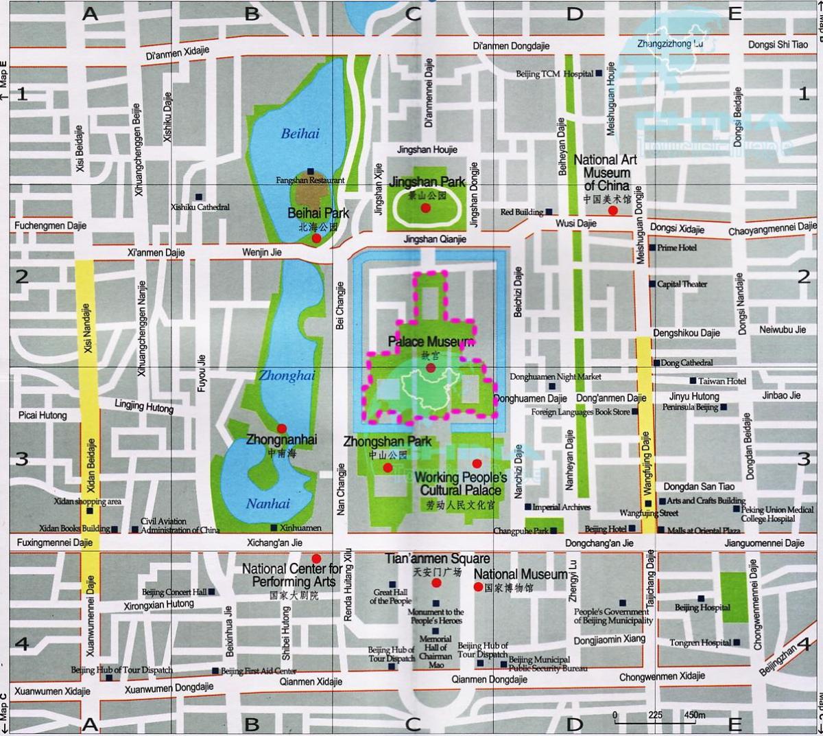 мапата Пекинг туристички атракции