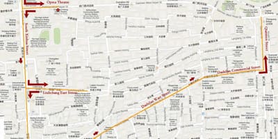 Карта на Пекинг прошетка 