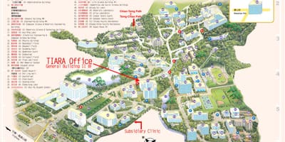 Tsinghua универзитетски кампус мапа