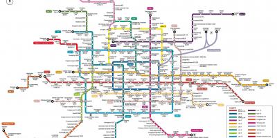 Пекинг метрото мапата 2016 година